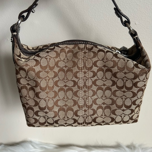 Coach Soho Signature Top Handle Mini Shoulder Bag Brown - Picture 2 of 6